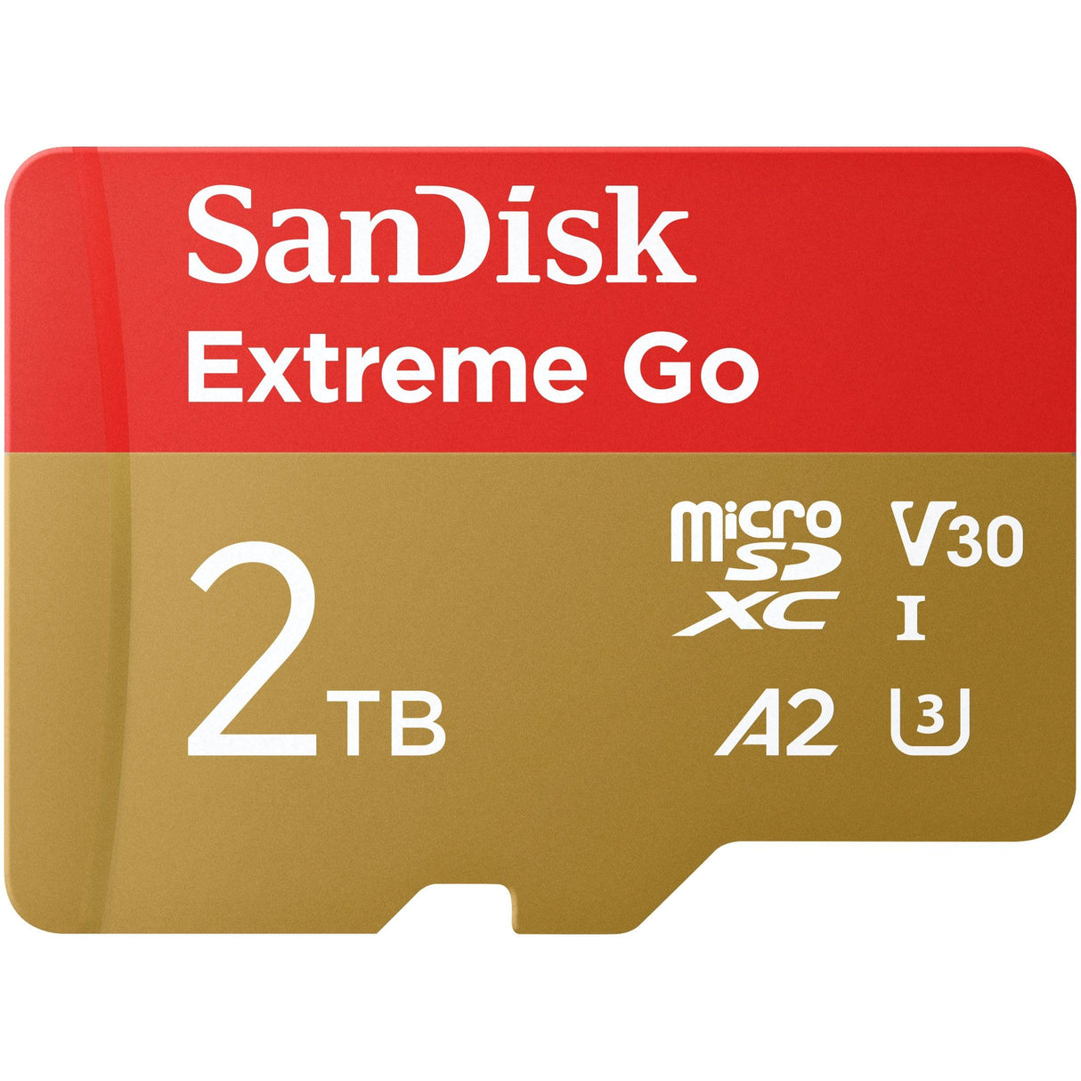 SanDisk 2TB Extreme Go Tarjeta Micro SD + Adaptador SD (para Smartphones y tabletas Android, Action Cams, Drones, UHS-I, hasta 200 MB/s, 5k, 4K UHD, V30, Rescue Pro Deluxe, Class 10, U3) para Amazon
