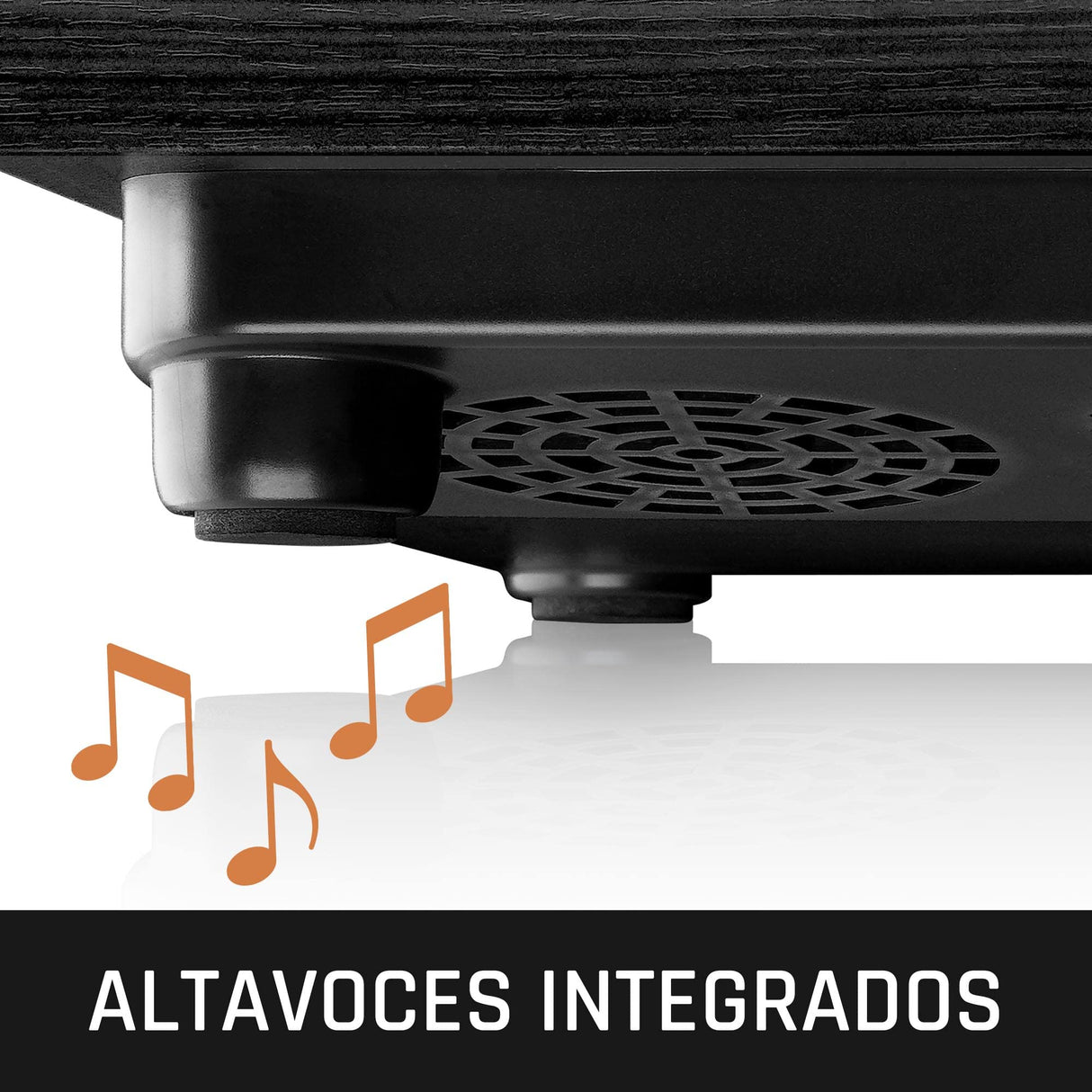 Lenco LS-10 giradiscos - giradiscos con altavoces integrados - transmisión por correa - velocidad variable - negro , 2 x 3 vatios