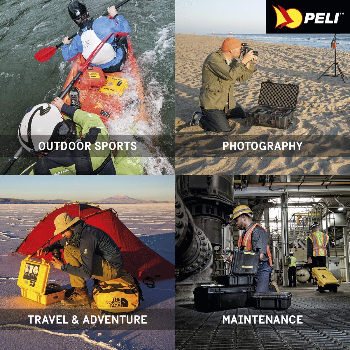 PELI Protector 1400 caja estanca de polipropileno para cámaras, drones, sistemas electrónicos y ópticos, IP67 estanca, 9L de capacidad, fabricada en Alemania, con espuma personalizable, color gris