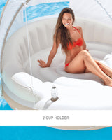 INTEX 58292EU - Isla hinchable canopy crema - 199x150 cm