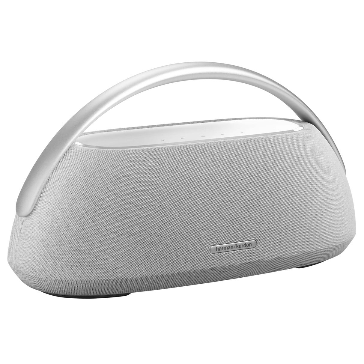 Harman Kardon Go Plus Play 3 Altavoz portátil, con Sonido estéreo, diseño Elegante, tecnología Bluetooth, Controles táctiles intuitivos y duración de batería de hasta 8 hrs, Gris, Enchufe EU (Tipo C)