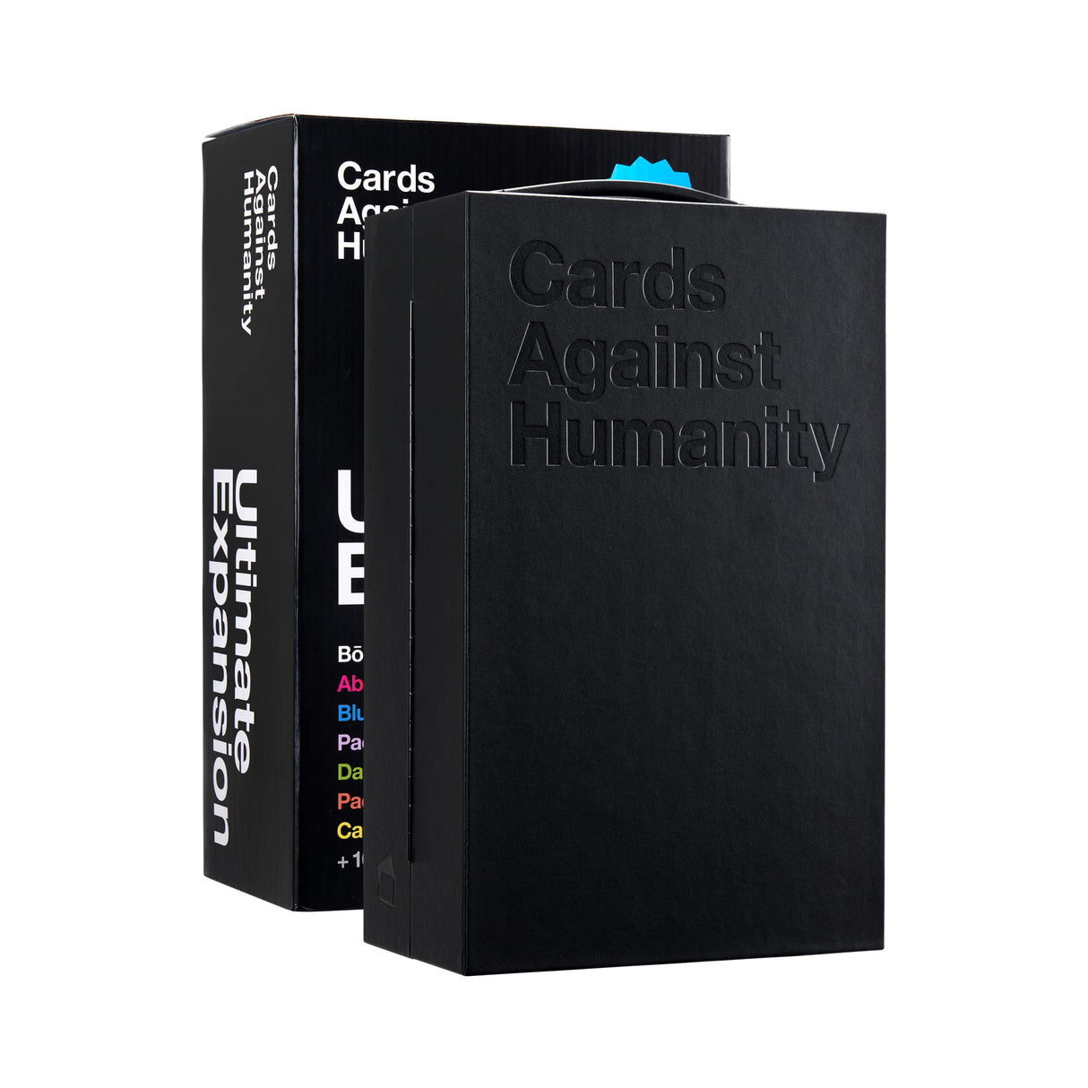 Cards Against Humanity Expansión definitiva • Casi 2000 Tarjetas preempaquetadas en Nuestro Estuche Fancy Bōks Storage, Negro