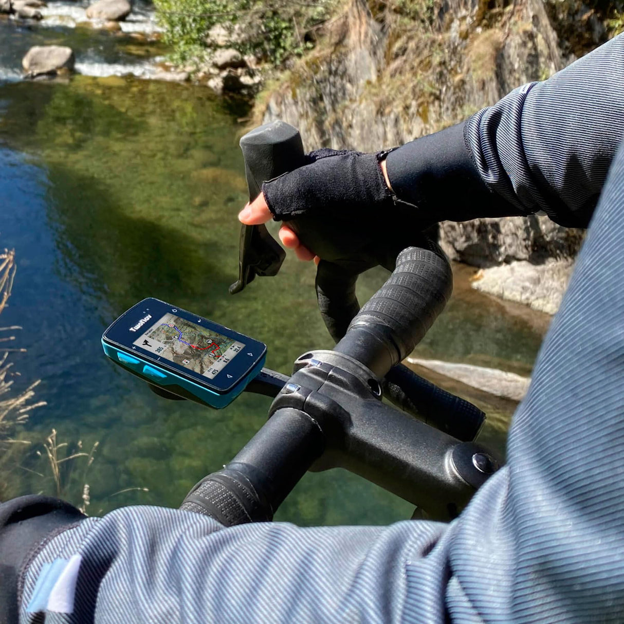 TwoNav Roc (32 GB) + Mapa España IGN 1:25000 Topo, GPS con Pantalla 2.7 Pulgadas para MTB, Ciclismo, Gravel o bikepacking con mapas incluidos. Color Turquesa