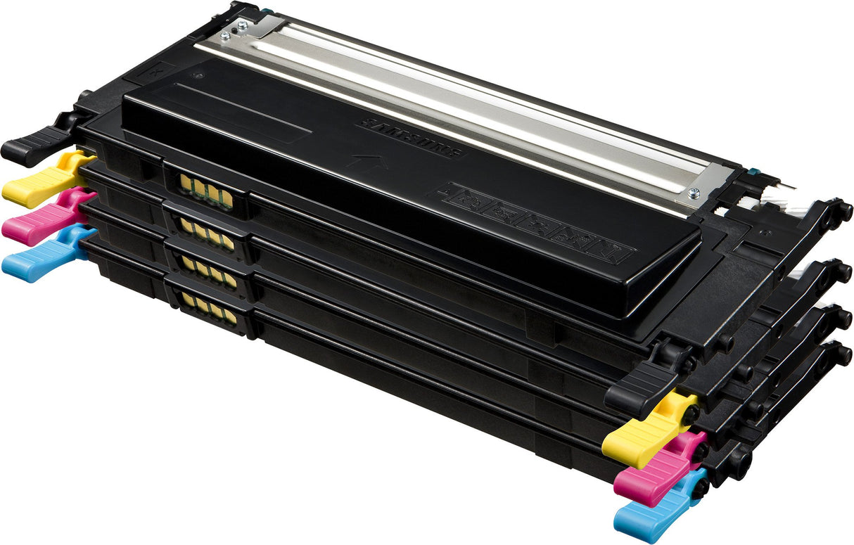 Samsung CLT-P4092C, SU392A, Negro, Cian, Magenta y Amarillo, Cartuchos Tóner Originales, Pack de 4, de 4.500 páginas, compatible con impresoras Samsung LaserJet Color CLP-310, CLP-315 y CLX-3170FN