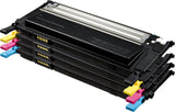 Samsung CLT-P4092C, SU392A, Negro, Cian, Magenta y Amarillo, Cartuchos Tóner Originales, Pack de 4, de 4.500 páginas, compatible con impresoras Samsung LaserJet Color CLP-310, CLP-315 y CLX-3170FN