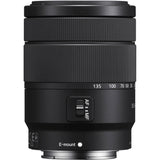 Sony Lente Zoom (Montura E, Formato APS-C, 18 - 135 mm F3.5-5.6 Oss, Zoom de 7.5 X), Color Negro