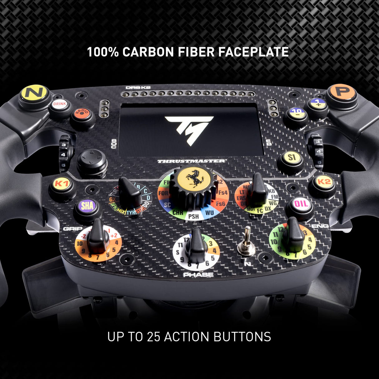 Thrustmaster Formula Wheel Add-On Ferrari SF1000 Edition, Volante Réplica, PC, PS4, PS5, Xbox One y Series X|S - con Licencia de Ferrari