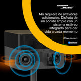 Epson Lifestudio Flex Plus EF-72 Roble,proyector portátil smart,Sound by Bose,Google TV,4K Pro UHD, Función de lámpara lateral LED, soporte ajustable, uso en interiores/exteriores, 5 años de garantía*