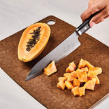 KYOCERA KTN de 180 de Hip kizuna Serie – Cuchillo de cerámica. Cubierto con Incluido Hoja de cerámica con Arena Jardín Estructura de Onda. Mango de Madera de Pakka. Longitud de la Hoja: 18 cm.