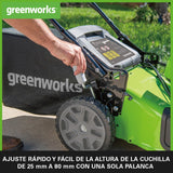 Greenworks 48V (24V x 2) Cortacésped de Batería Autopropulsada para Céspedes Grandes Hasta 480 m², Ancho de Corte 46 cm, Bolsa de 55L MÁS Dos Baterías 24V de 4Ah y Cargador Doble,GD24X2LM46SPK4X