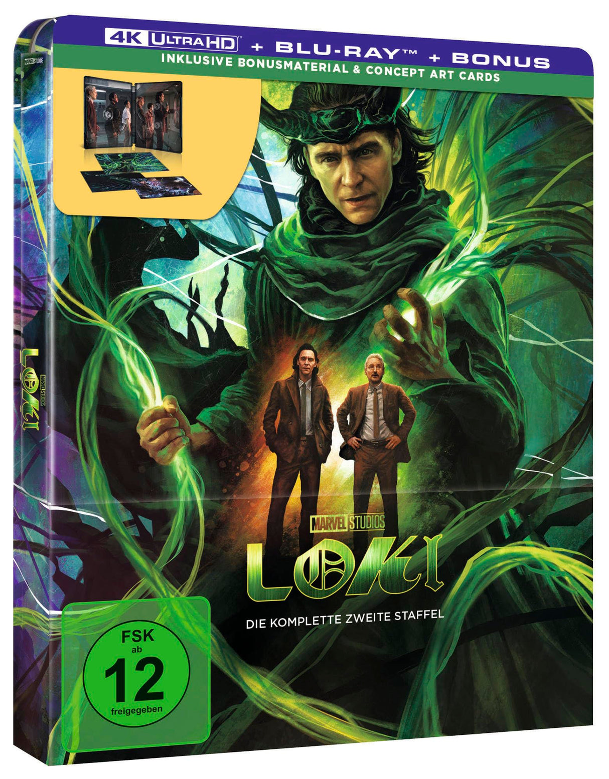 Loki - Staffel 2 - Steelbook - Limited Edition (4K Ultra HD) (+ Blu-ray) (+ Bonus-Blu-ray) [Alemania] [Blu-ray]