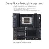 ASUS Pro WS WRX80E-SAGE SE WiFi AMD Threadripper Pro EATX Placa Base (PCIe 4.0, ASMB9-iKVM, 2x10GB LAN, 7xPCIe 4.0 X16, 3xM.2, 2xU.2, 11 Puertos USB 3.2 Gen 2, 8 Canales DDR4 ECC)