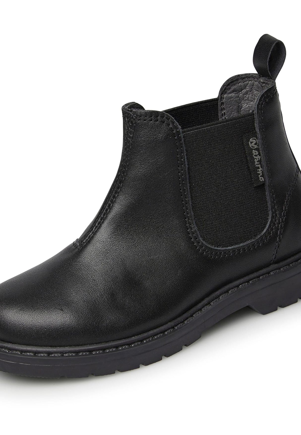 Naturino Botines chelsea de piel de becerro, Negro 32