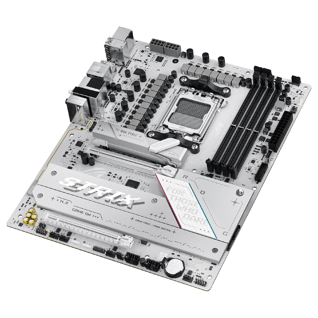 ASUS ROG Strix B850-A Gaming WiFi - Placa Base AMD ATX, 14+2+2 etapas de Potencia, DDR5, Cuatro Ranuras M.2, PCIe 5.0, WiFi 7, USB Tipo-C 20 Gbps y Aura Sync RGB