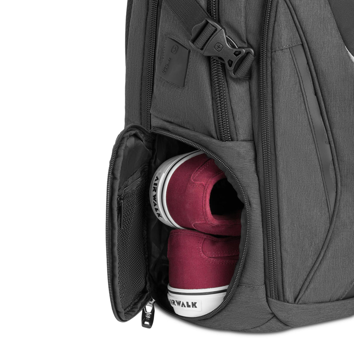 SwissGear Travel Tech Elite Scansmart Laptop Backpack Mochila para portátil, Gris Jaspeado, L para Hombre