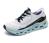 Skechers Glide-Step Altus, Zapatillas Mujer, White Synthetic/Mesh/Multi Trim, 37 EU