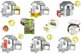 Smoby-Casita Sweety Corner, Puesto de Dulces para Llevar, con Dos Zonas de Juego y Múltiples Accesorios, Estructura Sólida y Resistente,Tratamiento Anti-UV, Adecuado a Partir de 2 Años-105x110 x127cm