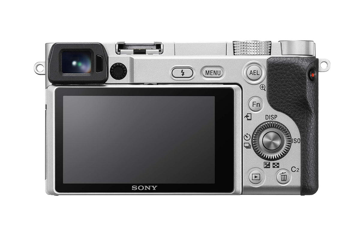 Sony ILCE6100AKS.CEC Alpha 6100 Cámara Evil APS-C con Objetivo SELP16502B Zoom Potente, Color Plata, Cargador Incluido, Sin Tarjeta