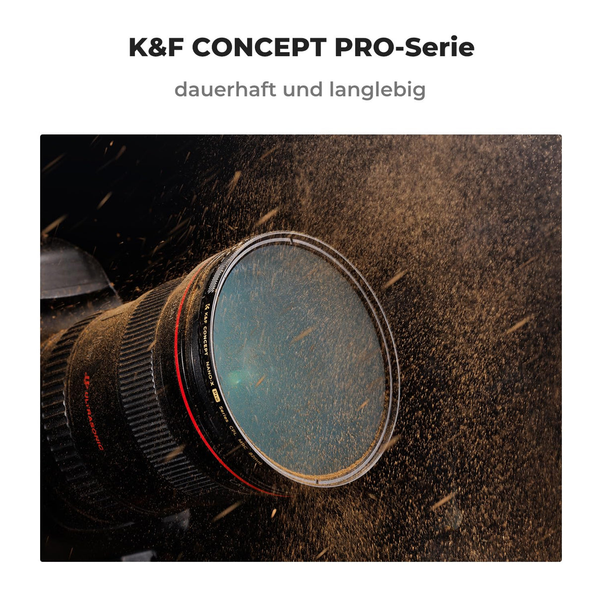 K&F Concept Nano-X Pro 82mm Filtro Polarizador Circular,CPL Filtro con Marco de Cobre Vidrio Óptico con 36 Capas Revestimiento Nano