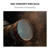 K&F Concept Nano-X Pro 82mm Filtro Polarizador Circular,CPL Filtro con Marco de Cobre Vidrio Óptico con 36 Capas Revestimiento Nano