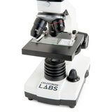 Celestron 44128 CL-CM800: microscopio compuesto, 40x-800x aumentos, blanco