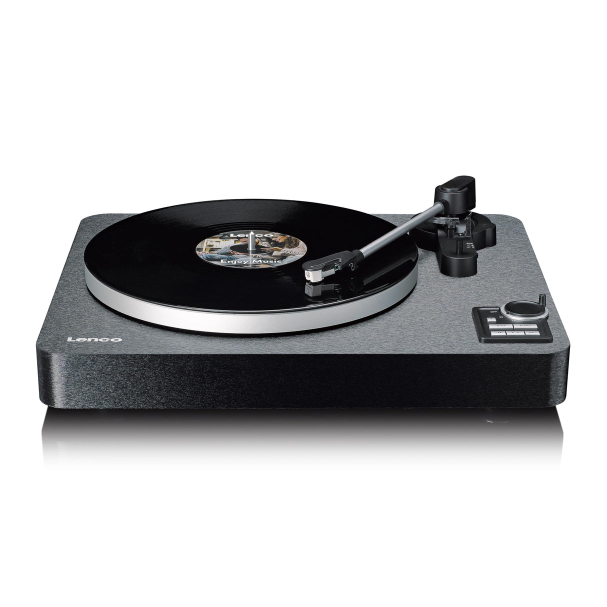 Lenco LBTA-165BK Tocadiscos Totalmente automático - Bluetooth 5.3 - Carcasa de Madera - Platos de Metal y Pastilla AT3600L - Arranque automático y Retorno automático - 2 velocidades (33/45 RPM) -