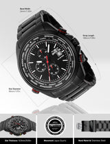 INVICTA Aviator Reloj Cuarzo para Hombre de Acero Inoxidable - 50mm