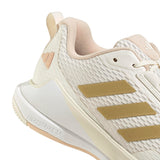 adidas Mujer Novaflight 2 Indoor Shoes, Off White/Gold Met./Crystal Sand, 38 EU