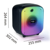 mooov 477370 - Altavoz Bluetooth Potente 200W Musicales, TWS, portátil, 6 Efectos LED, Tomas USB, microSD, Entrada para Micro