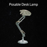 Lámpara de escritorio posable Millennium Falcon - Producto oficial Disney Star Wars, decoración de luz Star Wars, regalo para hombres