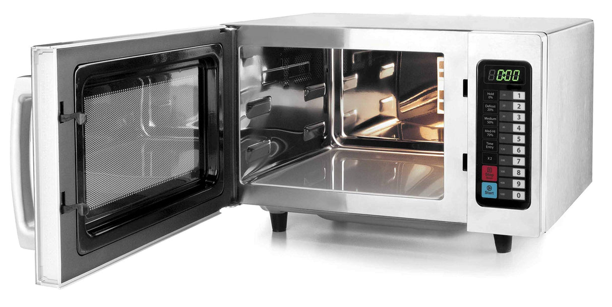 Lacor 69325 - Horno microondas Profesional fabricado en acero inoxidable, 25 L, 1000 W