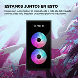 HP Ordenador sobremesa Gaming OMEN 35L GT16-0067ns (Procesador AMD Ryzen 7 8700F, 32GB RAM DDR5, 1TB SSD PCIe Gen4, NVIDIA GeForce RTX 5070 12GB, FreeDOS) - Negro