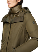 Tommy Hilfiger Parka Mujer Nylon Mix Padded Parka Acolchada, Multicolor (Army Green), XL