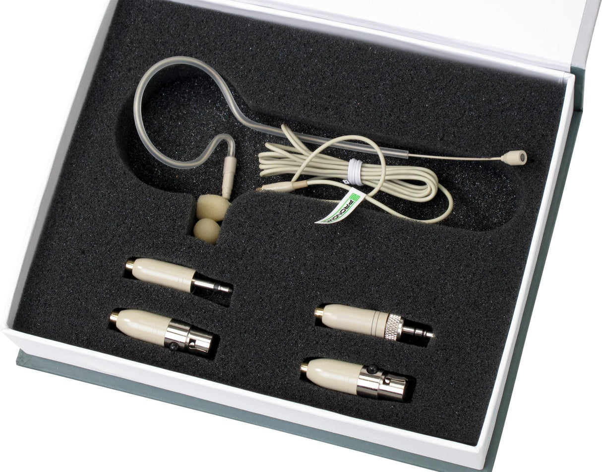 Pronomic HS-11 EA Micrófono con Diadema (Condensador electret Trasero, patrón Polar: omnidireccional, Respuesta en frecuencia: 20-20.000Hz)