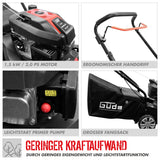 Güde Cortacésped Eco Wheeler 412.2 P (Motor: 4 Tiempos Power Engine S 241 V, Potencia del Motor: 1,5/2 kW/PS), cilindrada: 79,8 cm³, Ancho de Corte: 40,6 cm, Bolsa de Hierba de 40 l, Ajuste de Altura