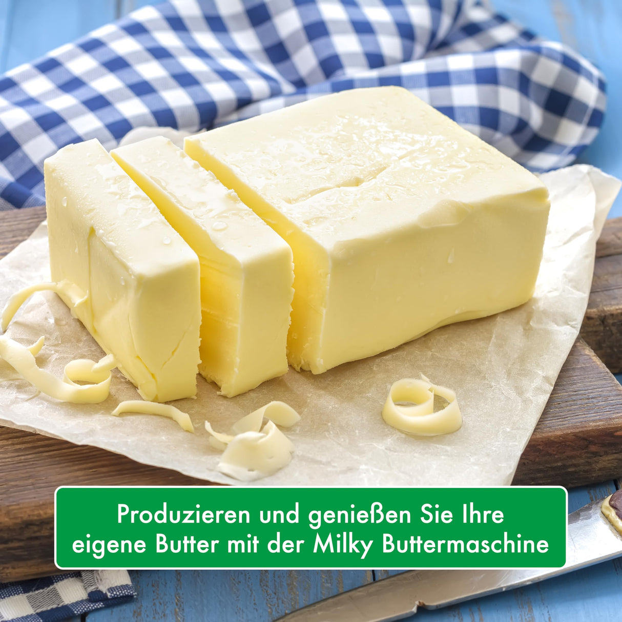 Milky Mantequera FJ10 – Mantequilla eléctrica de alta calidad – Centrifugador de mantequilla para nata – Mantequilla eléctrica con niveles de velocidad ajustables