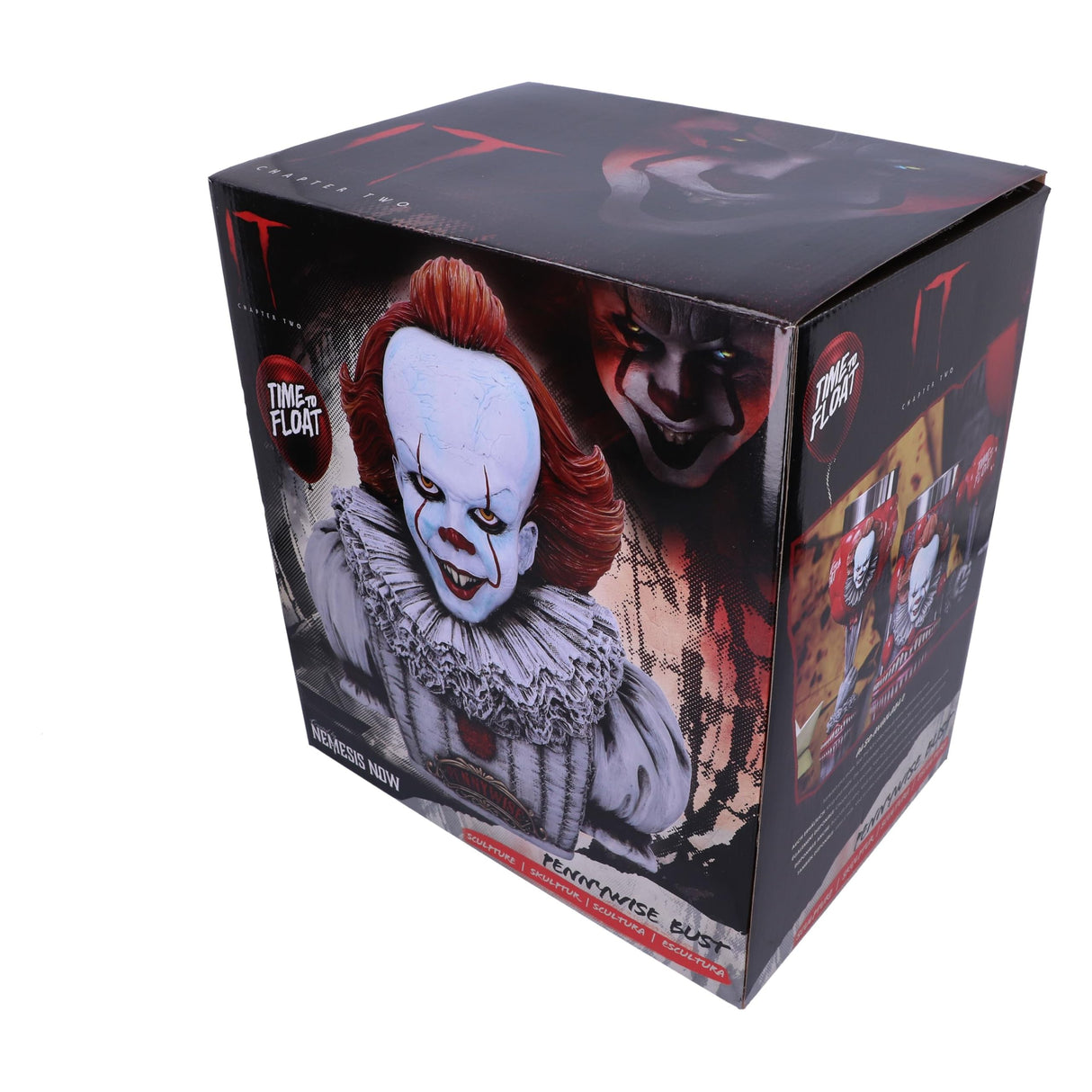 Nemesis Now Pennywise-Busto Oficial de IT Capítulo 2, Blanco, 30 cm