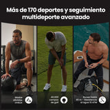 AMAZFIT Balance 2 Reloj Inteligente Hombre 47mm, Pantalla AMOLED 1,5" Cristal de Zafiro, smartwatch con NFC, GPS, batería de 21 días, 170+ Modos Deportivos, Hyrox, Golf, para Android y iPhone