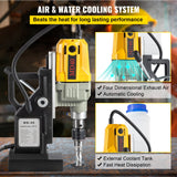 VEVOR Taladro Magnético 12000N Taladradora Magnético Profesional 1100W Taladro de Núcleo Magnético Taladradora Magnético Profesional Taladro Magnético con Conexión Al Cuello Base Magnética