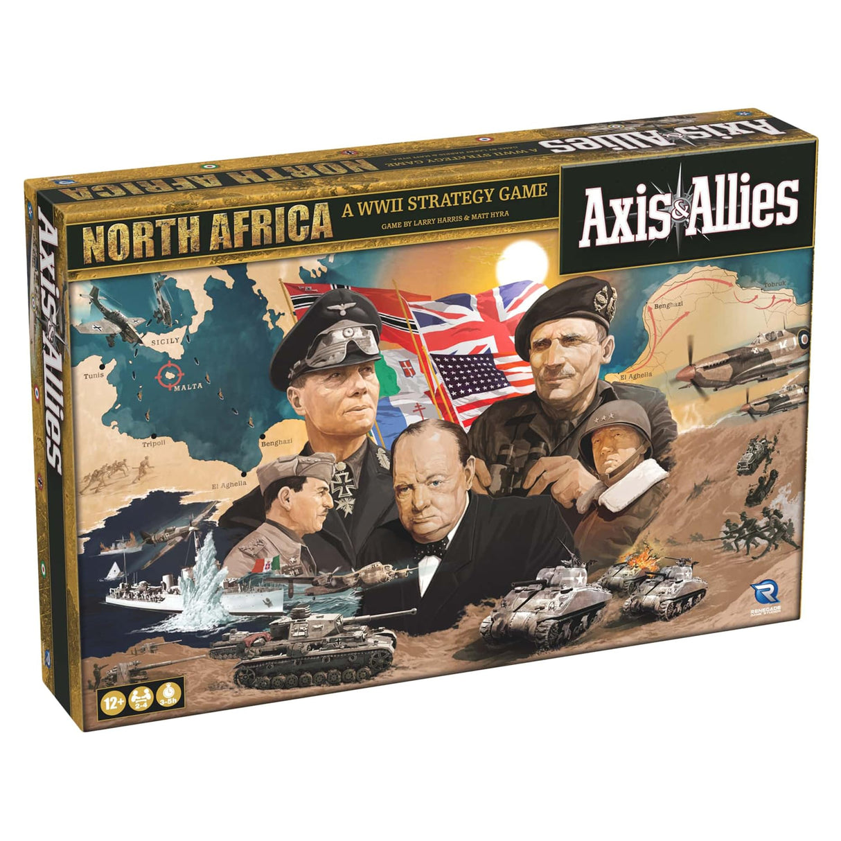 Renegade Game Studios Axis & Allies: North Africa - 2-4 Players - Ages 12+ 3 Hours Playing Time - New Setting for Axis & Allies! Over 250+ Plastic Miniatures!