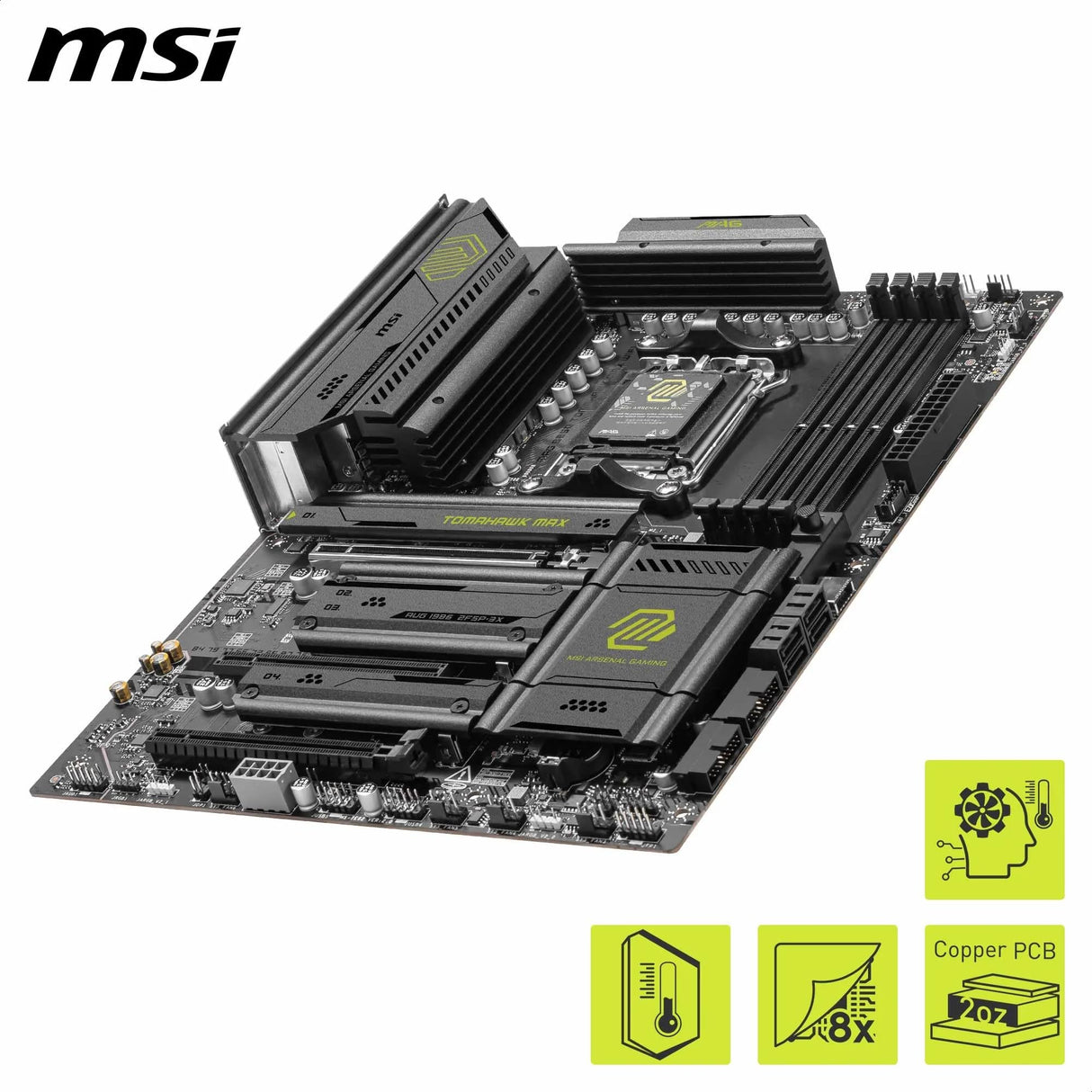 MSI mag B850 Tomahwak MAX, WiFi 7 Bluetooth 5.4, DDR5, ATX, Placa Base AM5