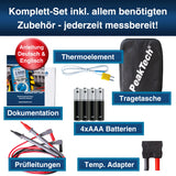 PeakTech 3441 – Multímetro digital RMS con 60,000 recuentos, multímetro de mano profesional para cables eléctricos, TUV/GS, medidor de voltaje, probador de continuidad - CAT III 1000V