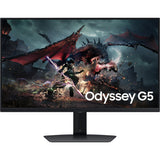 SAMSUNG Odyssey G50D QHD - Monitor para Juegos (27", Panel rápido IPS 2560 x 1440 Pixeles AMD FreeSync Frecuencia de actualización 180 Hz Tiempo de Respuesta 1 ms (G/G)