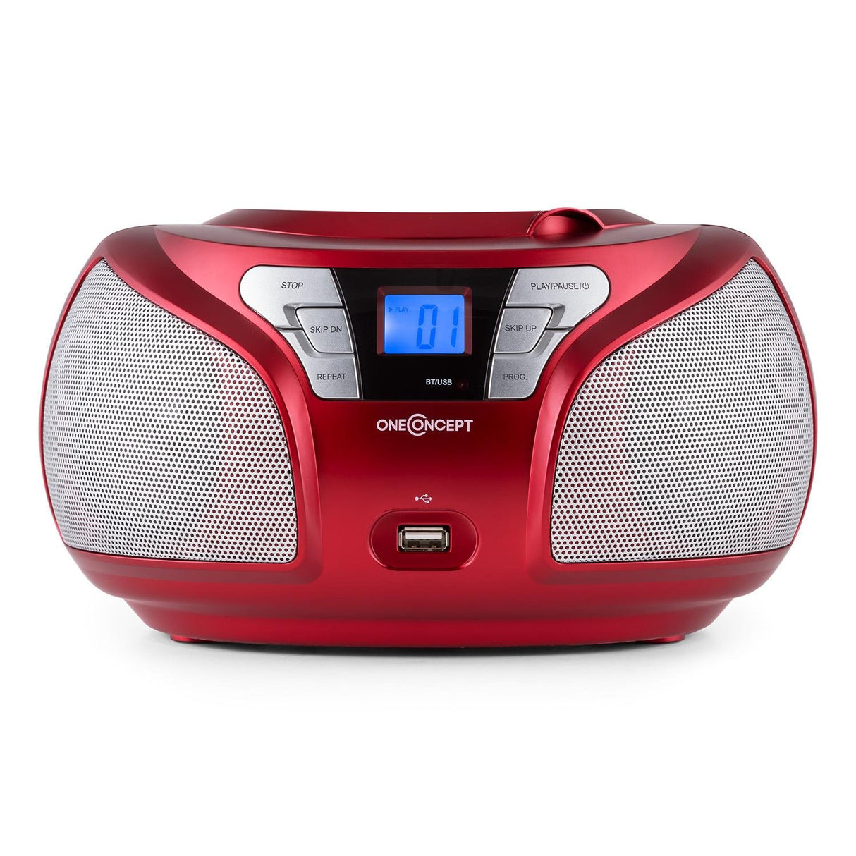 ONECONCEPT Groovie Boombox - Reproductor de música portátil (Reproductor de CD, MP3)