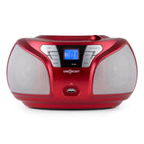 ONECONCEPT Groovie Boombox - Reproductor de música portátil (Reproductor de CD, MP3)