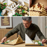 LEGO Architecture Gran Pirámide de Guiza, Maqueta para Construir de Egipto, Manualidades de Monumentos y Decoración del Hogar, Regalos para Adultos, Hombres y Mujeres 21058