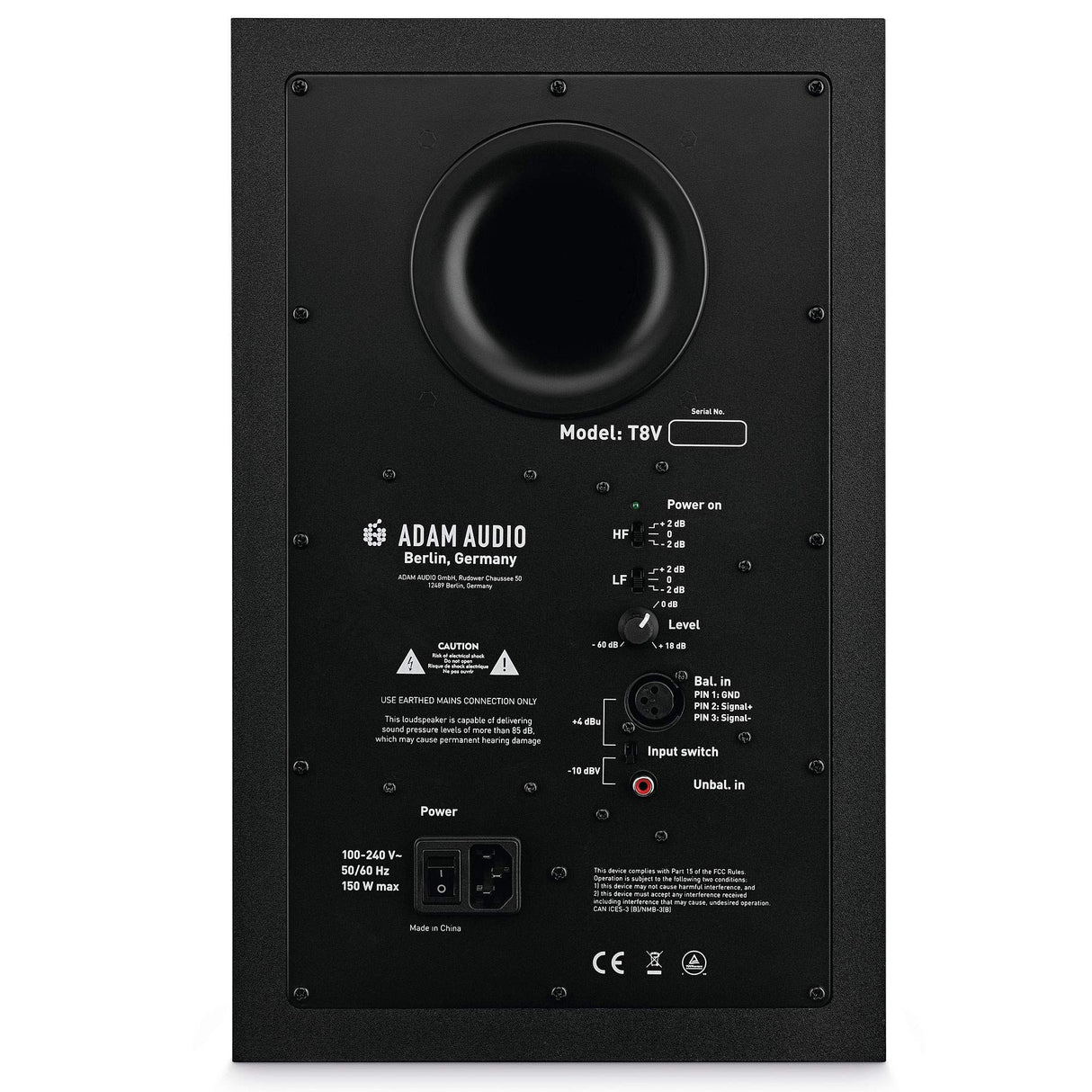Monitor de estudio ADAM Audio T8V para grabación, mezcla y masterización, sonido de calidad de estudio