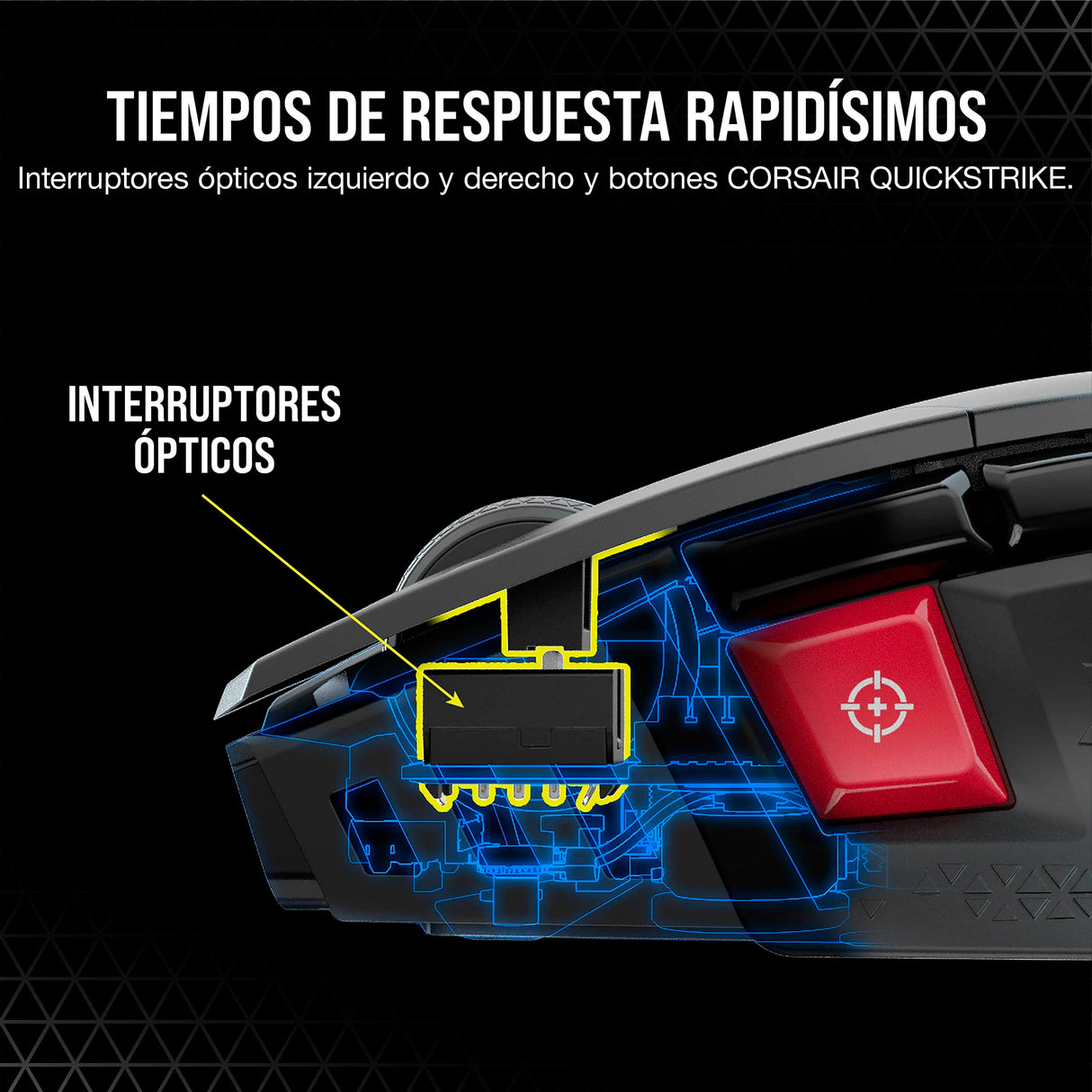Corsair Ratón M65 RGB ULTRA WIRELESS Ratón para Juegos FPS Ajustable - 26.000 DPI - Inalámbrico Sub-1ms - Batería Hasta 120 Horas - Compatible con iCUE - PC, Mac, PS5, PS4, Xbox - Negro