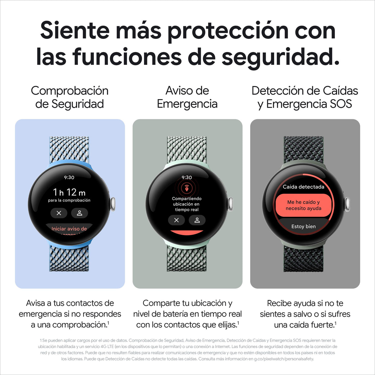 Google Pixel Watch 2 con Fitbit y Google - Control de frecuencia cardiaca, gestión del estrés y seguridad - Smartwatch Android - Caja de aluminio en tono plata Correa deportiva en Verde liquen Wi-Fi