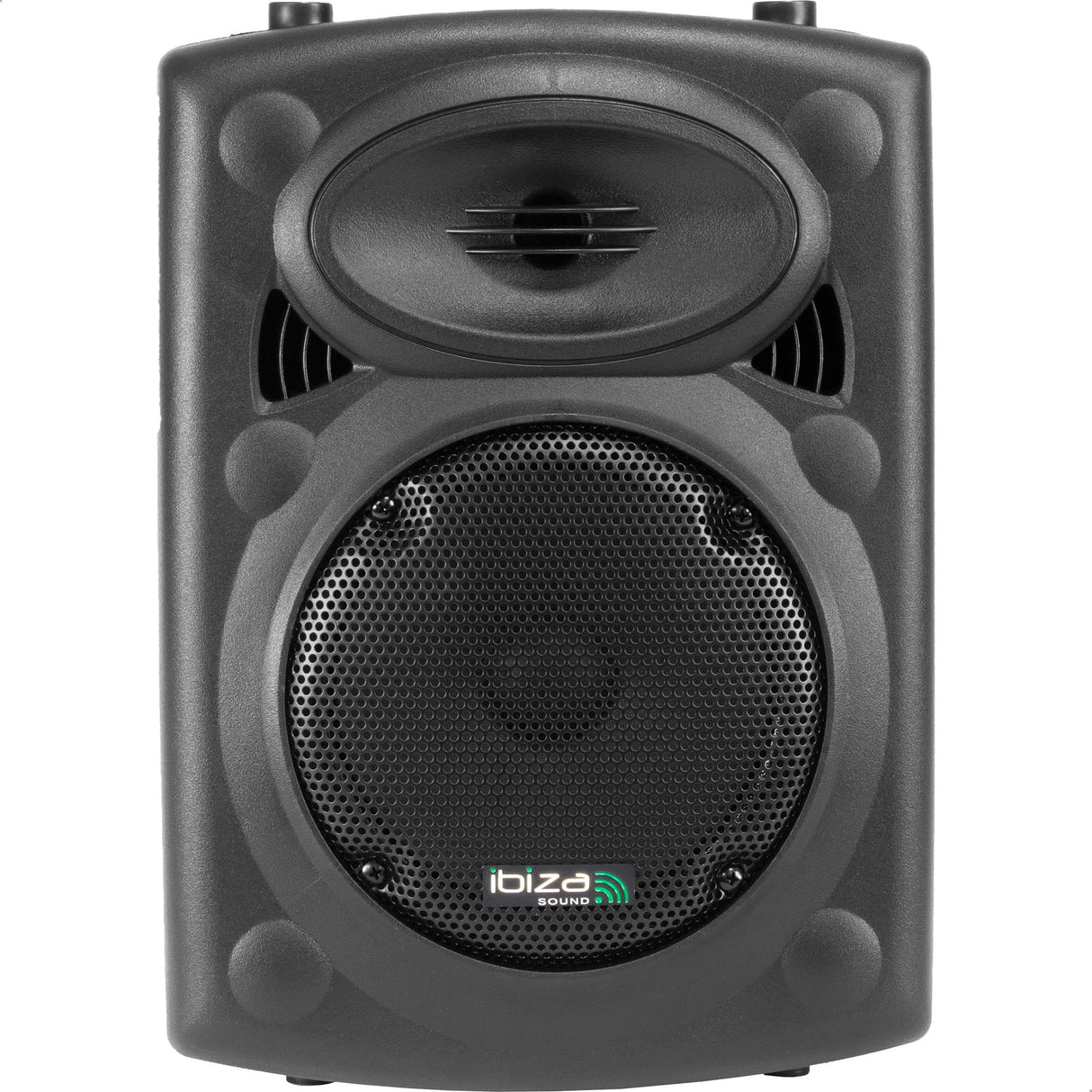 Ibiza Sound PORT8VHF-BT Sistema de sonido portátil y autónomo de 20 cm, Bluetooth, Wireless, potencia de 200 W con un alcance de hasta 400 W, Negro